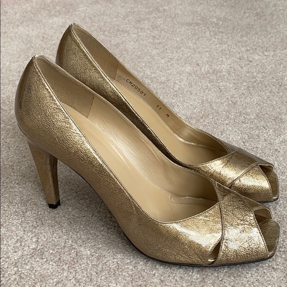 gold leaf shoes